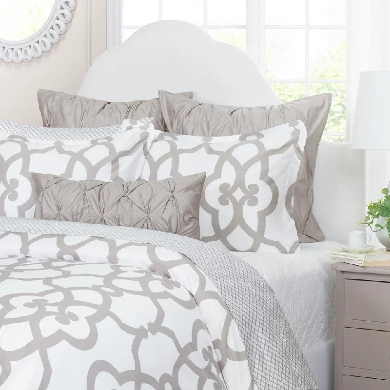 Solid - colored duvet covers in classic colors like white, black, and navy for a timeless lookDove Grey Florentine Duvet Cover Solid - colored duvet covers in classic colors like white, black, and navy for a timeless lookDove Grey Florentine Duvet Cover