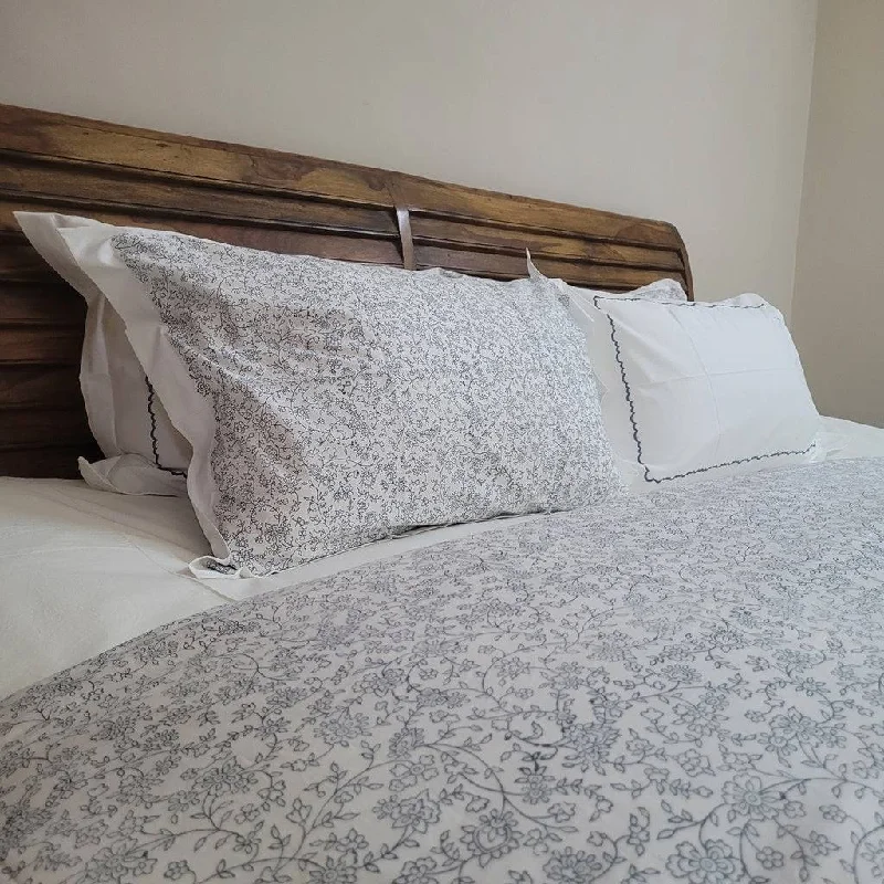 Microfiber duvet covers that are affordable and easy to care forDuvet Cover Hand Block Printed - Forest