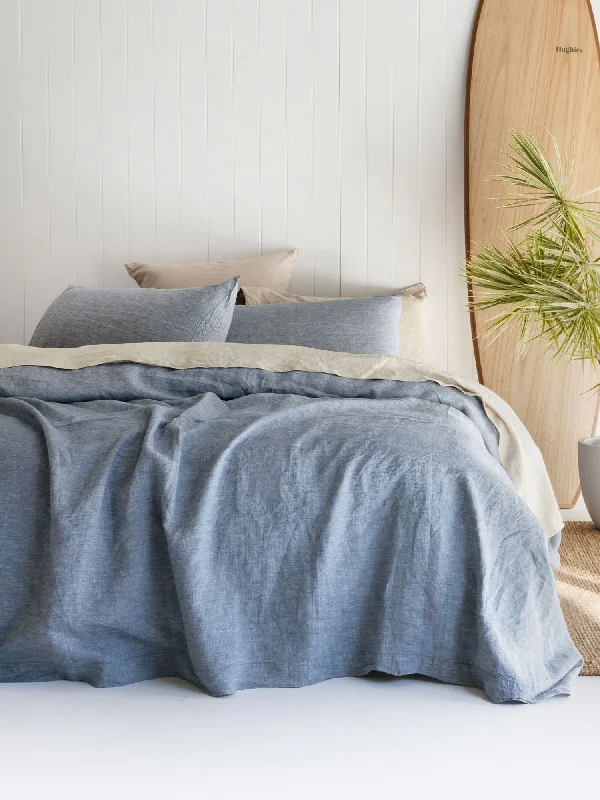 Teen - room duvet covers with trendy and age - appropriate patterns100% Linen Duvet Cover in Ocean Teen - room duvet covers with trendy and age - appropriate patterns100% Linen Duvet Cover in Ocean