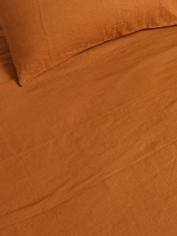 Geometric - patterned duvet covers for a modern and stylish look100% Linen Duvet Cover in Tobacco Geometric - patterned duvet covers for a modern and stylish look100% Linen Duvet Cover in Tobacco
