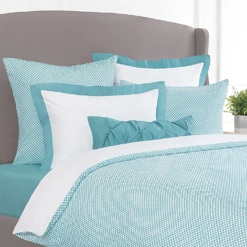 High - end luxury duvet covers for a top - tier sleep experienceEdie Turquoise Duvet Cover