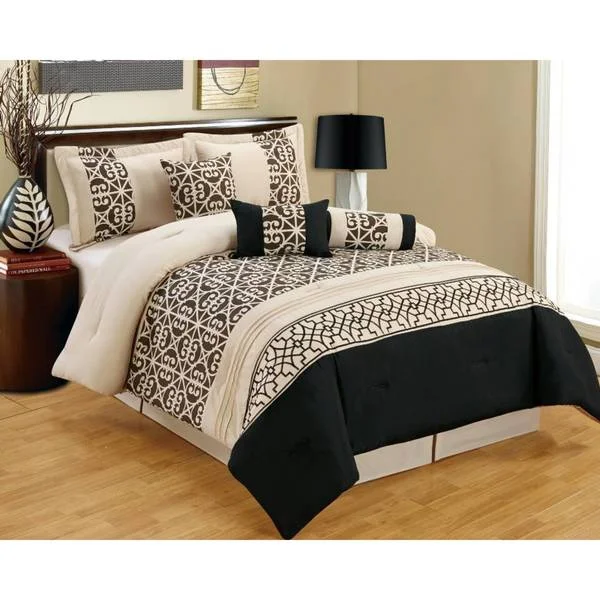 Duck down comforters with a softer feel and good warmth retentionFashion Street Cesear 7-piece Comforter Set Duck down comforters with a softer feel and good warmth retentionFashion Street Cesear 7-piece Comforter Set