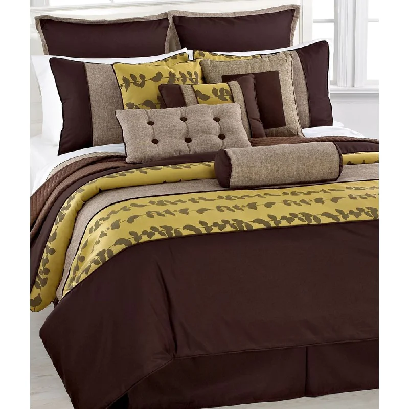 Down - filled comforters for supreme warmth and lightnessFashion Street Khloe 11-piece Comforter Set Down - filled comforters for supreme warmth and lightnessFashion Street Khloe 11-piece Comforter Set