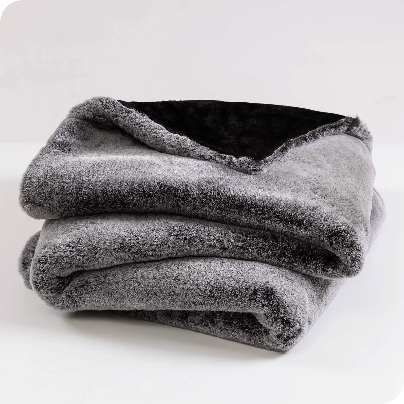 Alpaca wool blankets for a hypoallergenic and warm optionFaux Fur Blanket