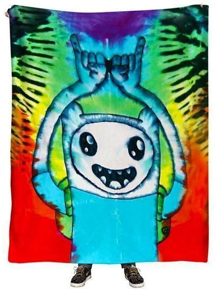 Queen - size blankets for standard - sized bedsFinn Plush Blanket