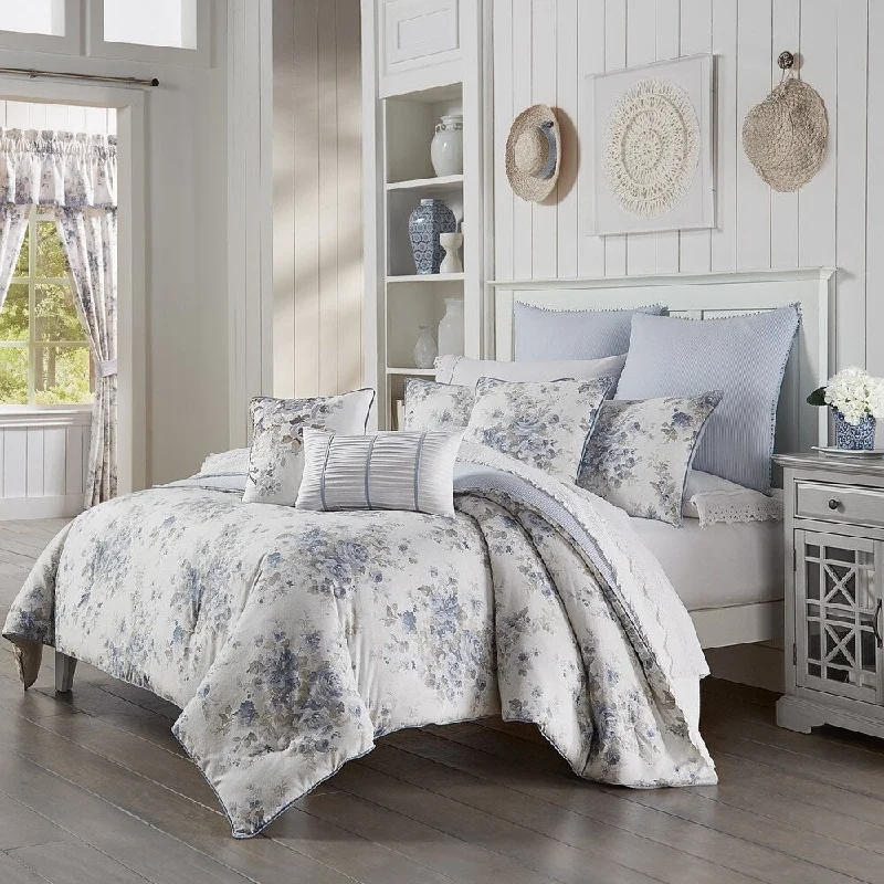 Cotton - filled comforters for a breathable and natural sleep experienceFive Queens Court Frannie Vintage Floral Cotton Comforter Set Cotton - filled comforters for a breathable and natural sleep experienceFive Queens Court Frannie Vintage Floral Cotton Comforter Set