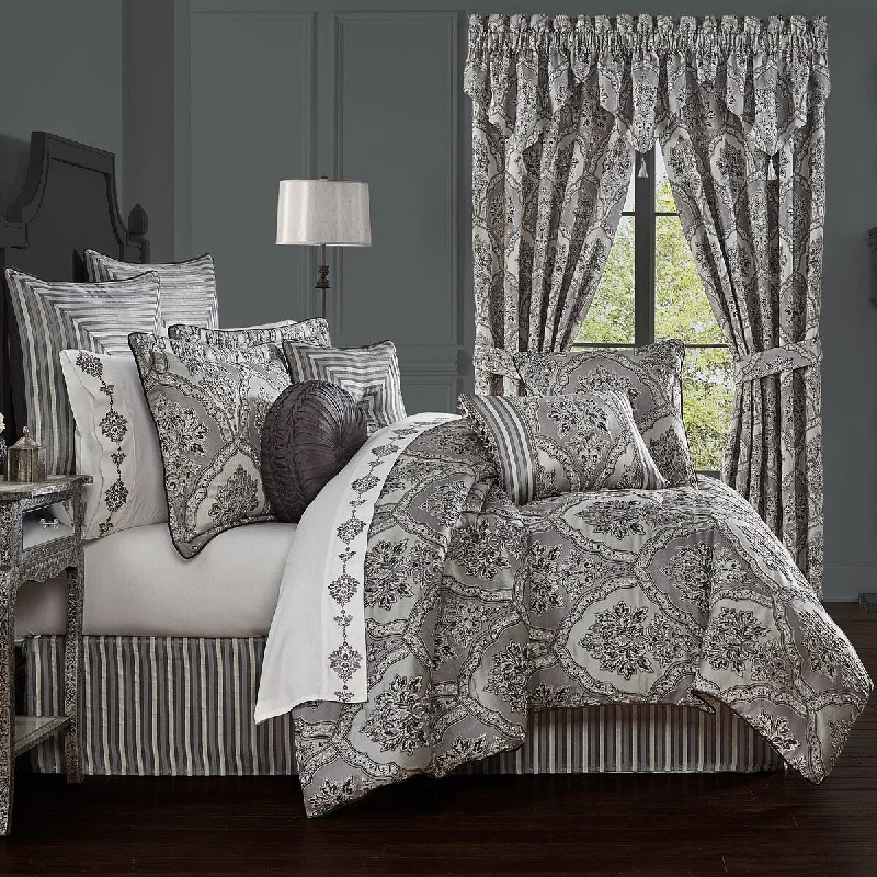 Synthetic - filled comforters like polyester for affordability and hypoallergenic propertiesFive Queens Court Silverstone Luxury Comforter Set Synthetic - filled comforters like polyester for affordability and hypoallergenic propertiesFive Queens Court Silverstone Luxury Comforter Set