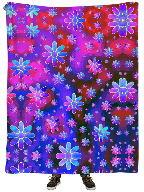 King - size blankets to cover large beds comfortablyFloral Fantasy Abstract Plush Blanket King - size blankets to cover large beds comfortablyFloral Fantasy Abstract Plush Blanket