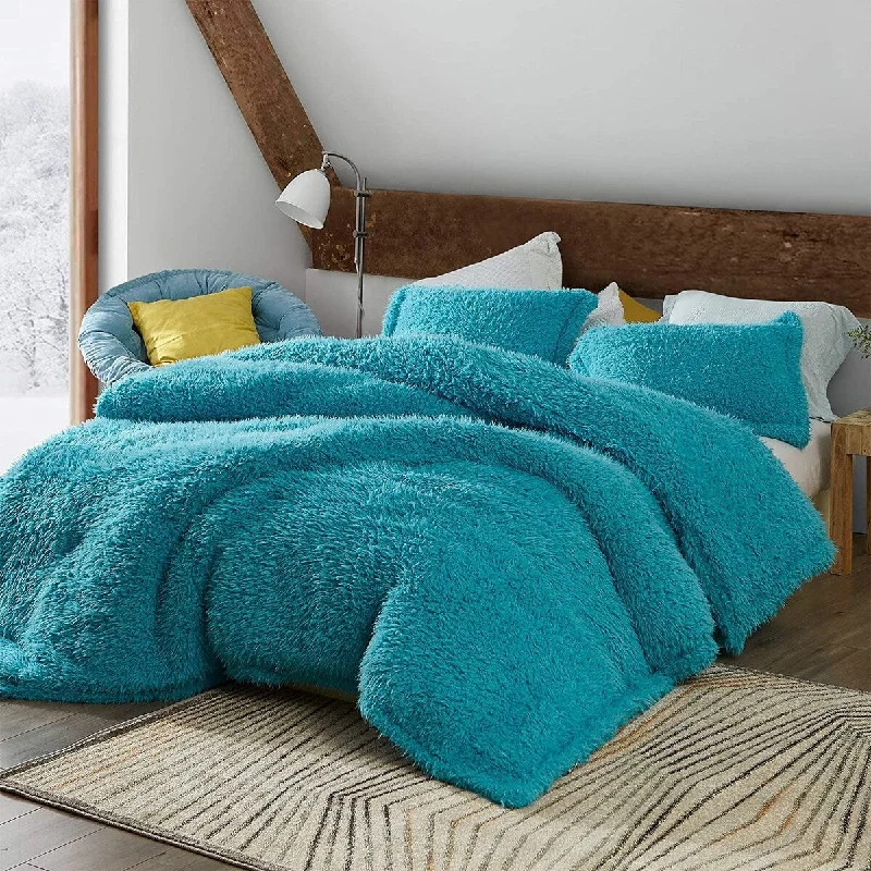 Wool - filled comforters with natural moisture - wicking and temperature - regulating featuresFluffy Clouds - Coma Inducer® Oversized Comforter Set - Aqua Wool - filled comforters with natural moisture - wicking and temperature - regulating featuresFluffy Clouds - Coma Inducer® Oversized Comforter Set - Aqua
