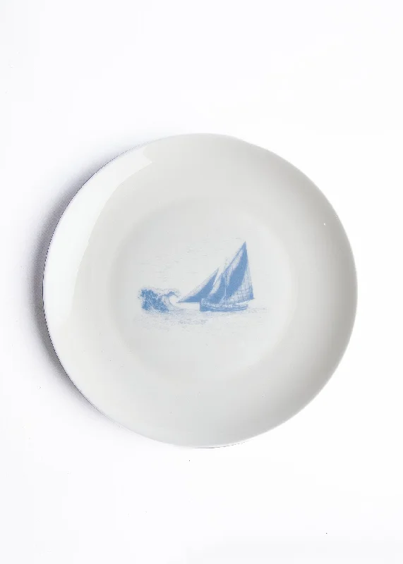 Linen blankets with a rustic and textured lookFoxford Sailboat Side Plate