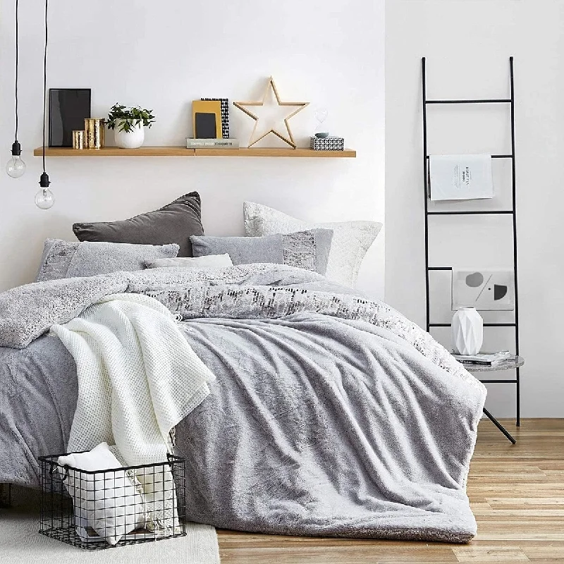 Full - size comforters suitable for full - sized beds in guest rooms or small bedroomsFriday Night - Coma Inducer® Oversized Comforter Set - Silver with Sequins Full - size comforters suitable for full - sized beds in guest rooms or small bedroomsFriday Night - Coma Inducer® Oversized Comforter Set - Silver with Sequins
