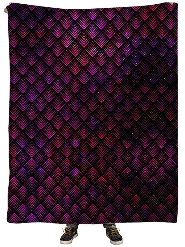 Cotton blankets for breathability and a lightweight feelGalactic Dragon Scale Pink Plush Blanket Cotton blankets for breathability and a lightweight feelGalactic Dragon Scale Pink Plush Blanket