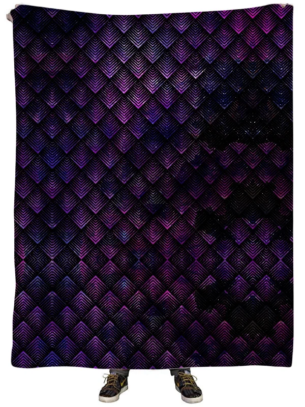 Rayon from bamboo blankets for a silky and breathable feelGalactic Dragon Scale Purple Plush Blanket Rayon from bamboo blankets for a silky and breathable feelGalactic Dragon Scale Purple Plush Blanket