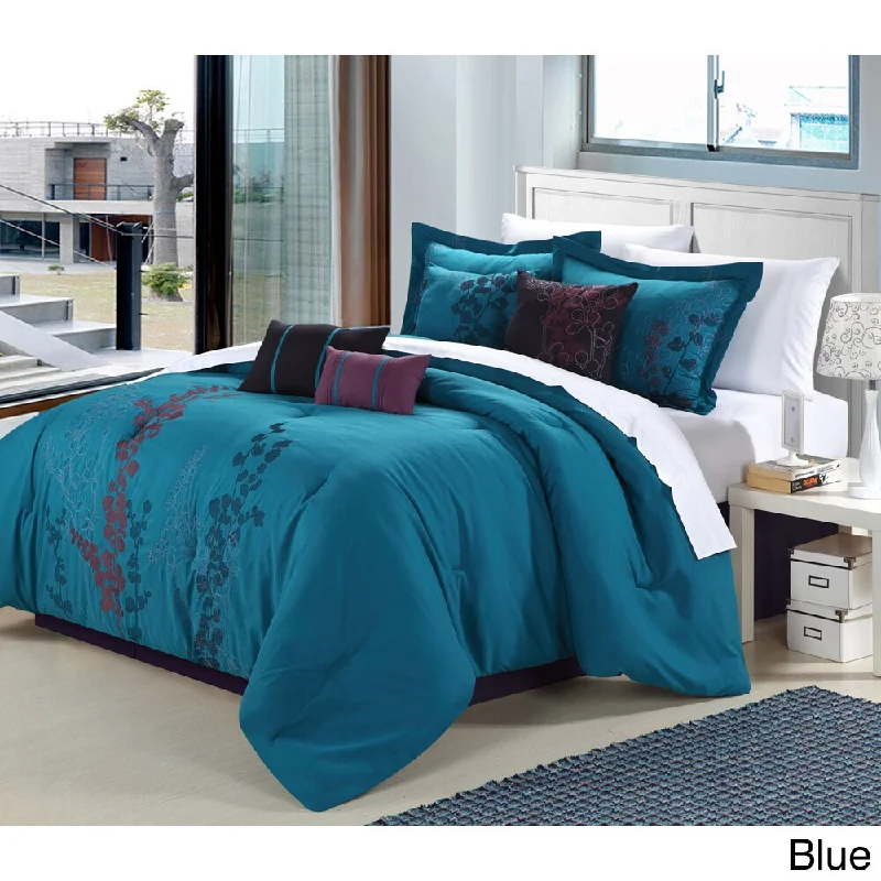 Duck down comforters with a softer feel and good warmth retentionGazebo 8-piece Comforter Set