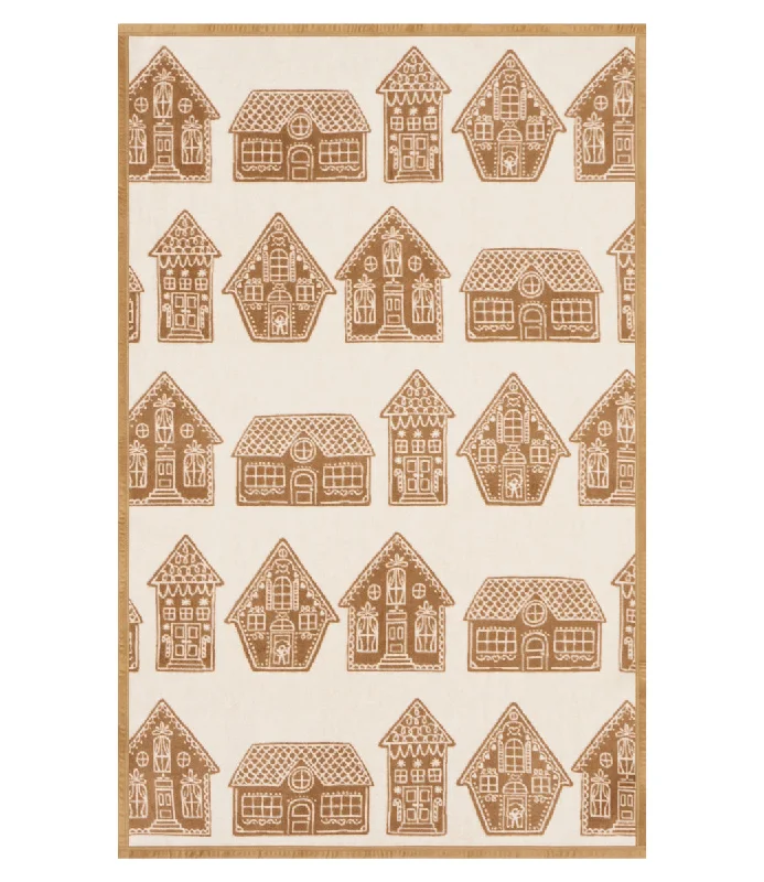 Silk blankets with a smooth and elegant touchGingerbread Houses Midi Blanket