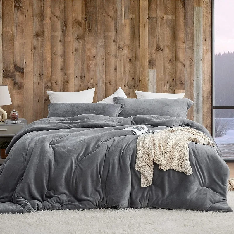 Queen - size comforters for standard queen - sized mattressesGit Cozy - Coma Inducer® Oversized Comforter Set - Darkest Gray Queen - size comforters for standard queen - sized mattressesGit Cozy - Coma Inducer® Oversized Comforter Set - Darkest Gray