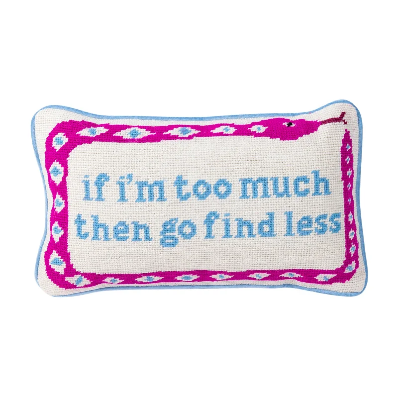 Fleece blankets for a cozy and plush textureGo Find Less Needlepoint Pillow