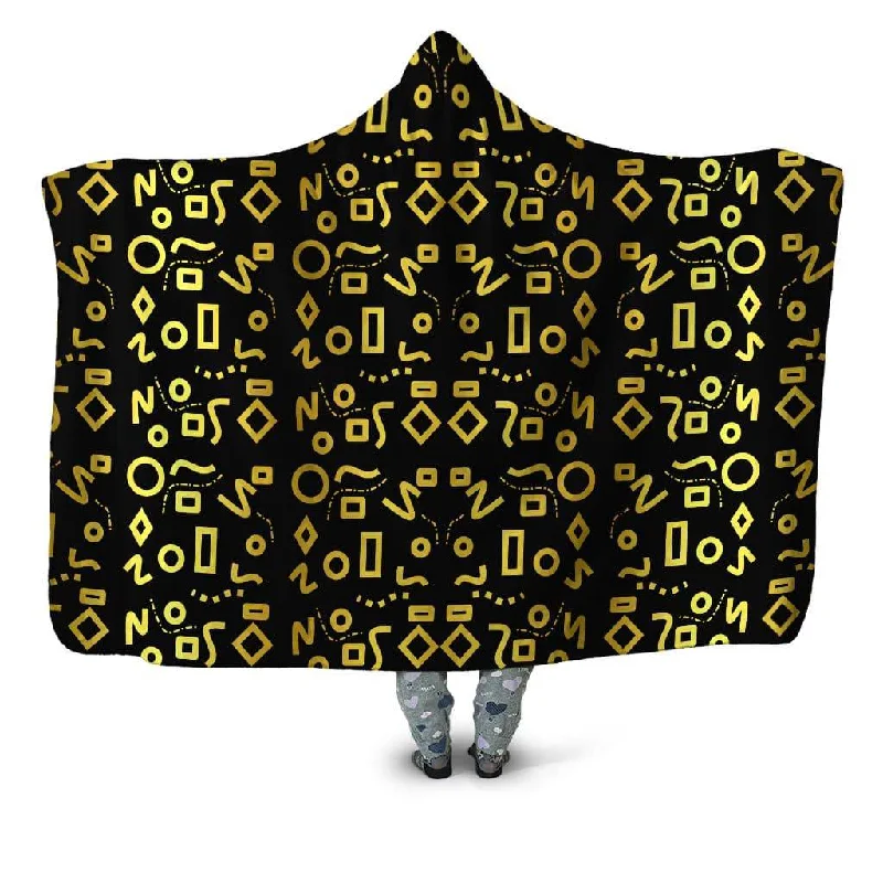 Acrylic blankets for a soft and affordable alternativeGold Mod Glam Hooded Blanket