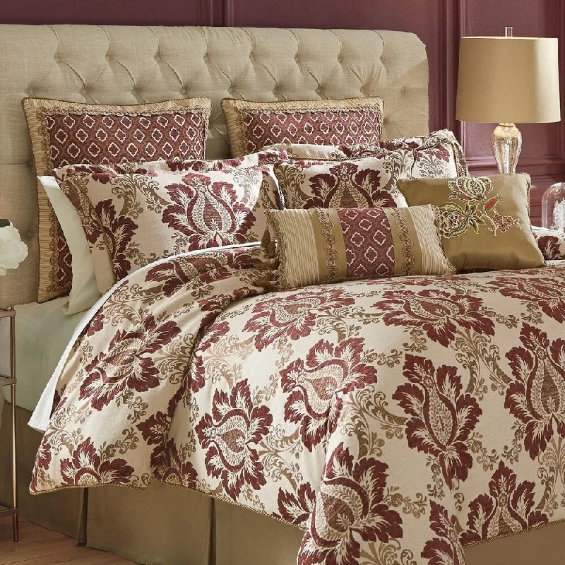 Queen - size comforters for standard queen - sized mattressesGracewood Hollow Makouta 4-piece Chenille Damask Comforter Set Queen - size comforters for standard queen - sized mattressesGracewood Hollow Makouta 4-piece Chenille Damask Comforter Set