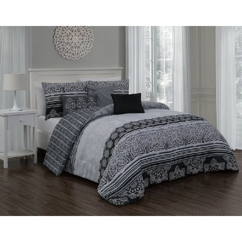Wool - filled comforters with natural moisture - wicking and temperature - regulating featuresGracewood Hollow Sidran 7-piece Comforter Set Wool - filled comforters with natural moisture - wicking and temperature - regulating featuresGracewood Hollow Sidran 7-piece Comforter Set