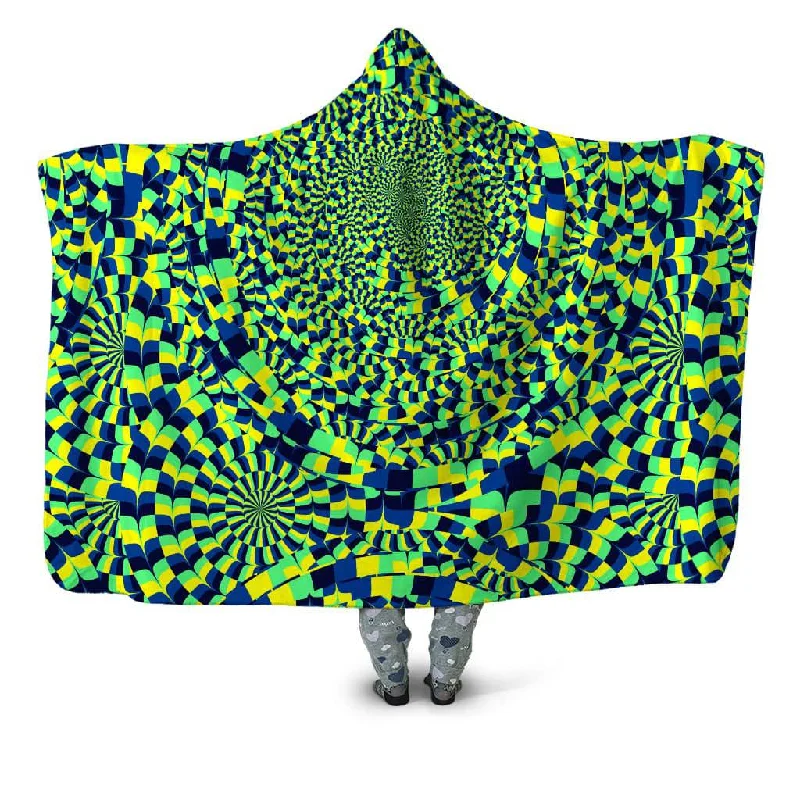 Mohair blankets with a unique sheen and softnessGreen Portal Hooded Blanket