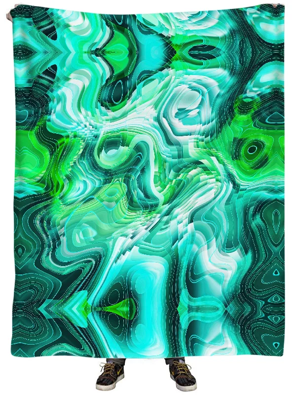 King - size blankets to cover large beds comfortablyGreen Schism Plush Blanket