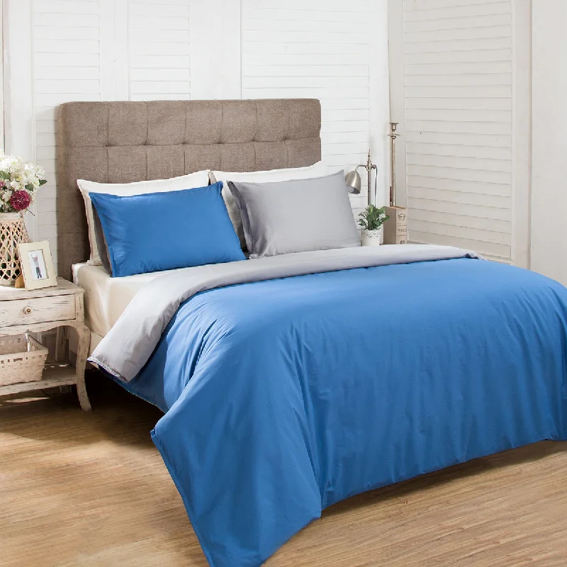 Twin XL duvet covers designed for extra - long twin beds, often used in college dormsHannah Percale 100% Cotton Reversible Easy Care Blue Tide/Wild Dove Duvet Cover with Pillow Case Twin XL duvet covers designed for extra - long twin beds, often used in college dormsHannah Percale 100% Cotton Reversible Easy Care Blue Tide/Wild Dove Duvet Cover with Pillow Case