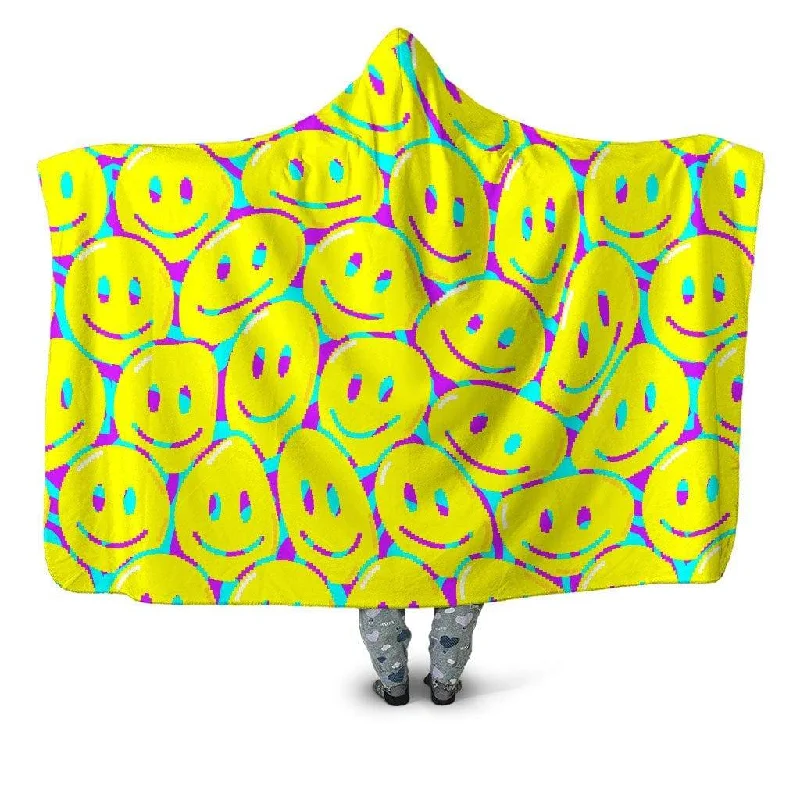 Wool blankets with natural warmth and insulationHappy Tabs Hooded Blanket