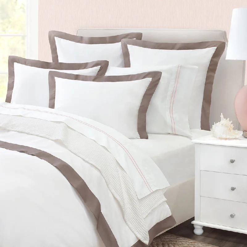 Bamboo - derived duvet covers with antibacterial and moisture - wicking propertiesHazelnut Linden Border Duvet Cover Bamboo - derived duvet covers with antibacterial and moisture - wicking propertiesHazelnut Linden Border Duvet Cover