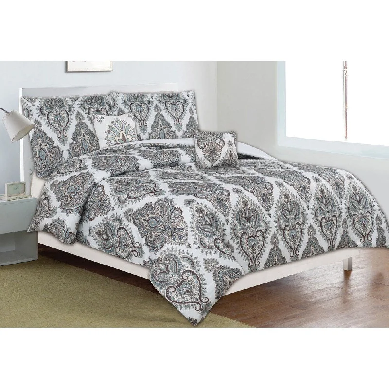 Full - size comforters suitable for full - sized beds in guest rooms or small bedroomsHome Dynamix Classic Trends Collection Montgomery 5-piece Comforter Set Full - size comforters suitable for full - sized beds in guest rooms or small bedroomsHome Dynamix Classic Trends Collection Montgomery 5-piece Comforter Set