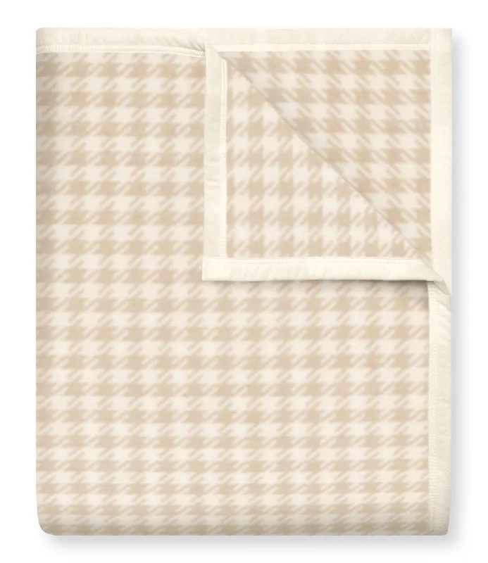 Queen - size blankets for standard - sized bedsHoundstooth Wheat Blanket