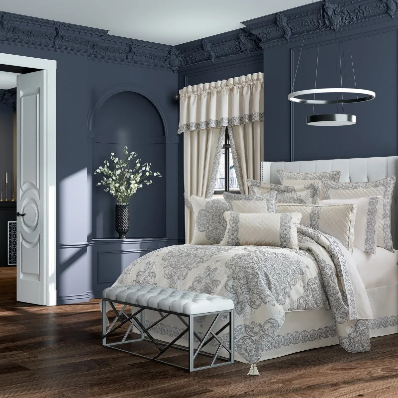 Microfiber - filled comforters that are lightweight and easy to care forJ. Queen New York Adagio Comforter Set Microfiber - filled comforters that are lightweight and easy to care forJ. Queen New York Adagio Comforter Set