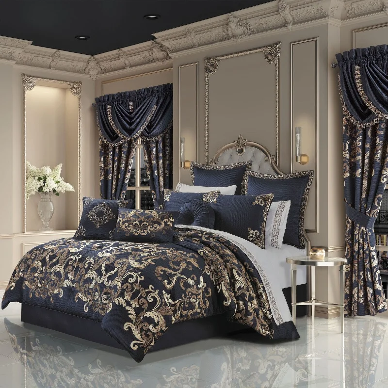 Synthetic - filled comforters like polyester for affordability and hypoallergenic propertiesJ. Queen New York Caruso Comforter Set Synthetic - filled comforters like polyester for affordability and hypoallergenic propertiesJ. Queen New York Caruso Comforter Set