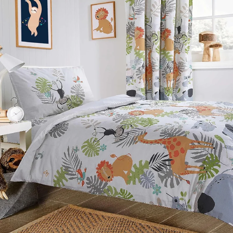 Twin XL duvet covers designed for extra - long twin beds, often used in college dormsKids Safari Jungle Animal Print Duvet Cover Set Soft Cosy and Durable Lightweight Bedding with Pillowcase by OLIVIA ROCCO Twin XL duvet covers designed for extra - long twin beds, often used in college dormsKids Safari Jungle Animal Print Duvet Cover Set Soft Cosy and Durable Lightweight Bedding with Pillowcase by OLIVIA ROCCO