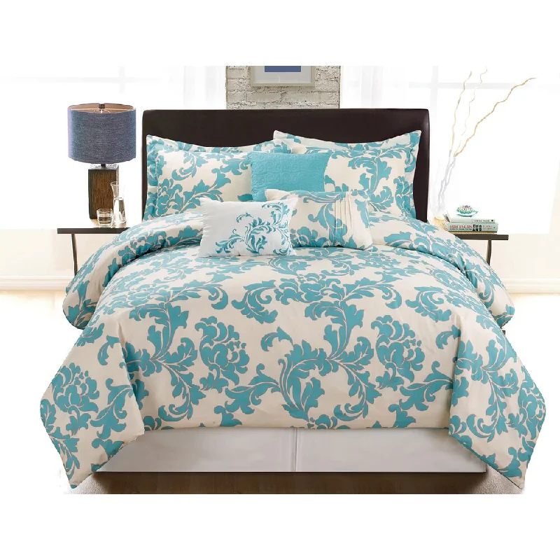 Cotton - filled comforters for a breathable and natural sleep experienceLaila 6-Piece King-size Comforter Set Cotton - filled comforters for a breathable and natural sleep experienceLaila 6-Piece King-size Comforter Set
