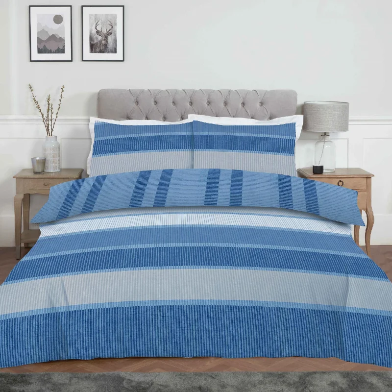Velvet duvet covers for a plush and cozy lookLewis's Dalton Stripe Brushed Cotton Duvet Set - Blue Velvet duvet covers for a plush and cozy lookLewis's Dalton Stripe Brushed Cotton Duvet Set - Blue