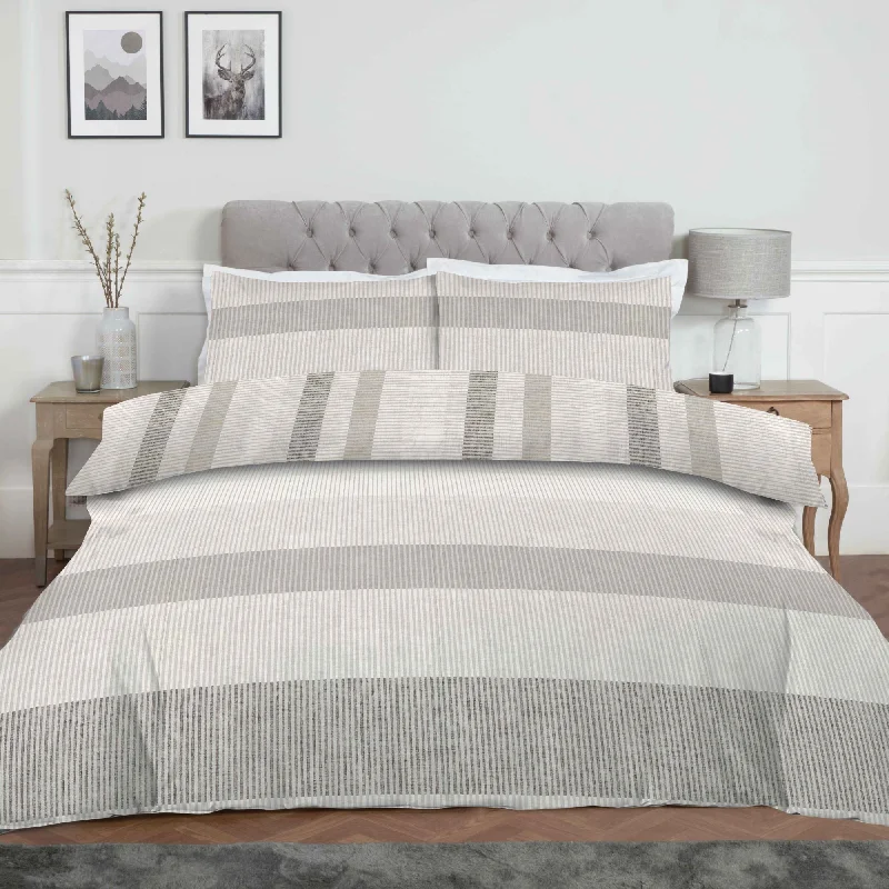 Duvet covers to pair with down comforters for maximum warmthLewis's Dalton Stripe Brushed Cotton Duvet Set - Grey Duvet covers to pair with down comforters for maximum warmthLewis's Dalton Stripe Brushed Cotton Duvet Set - Grey