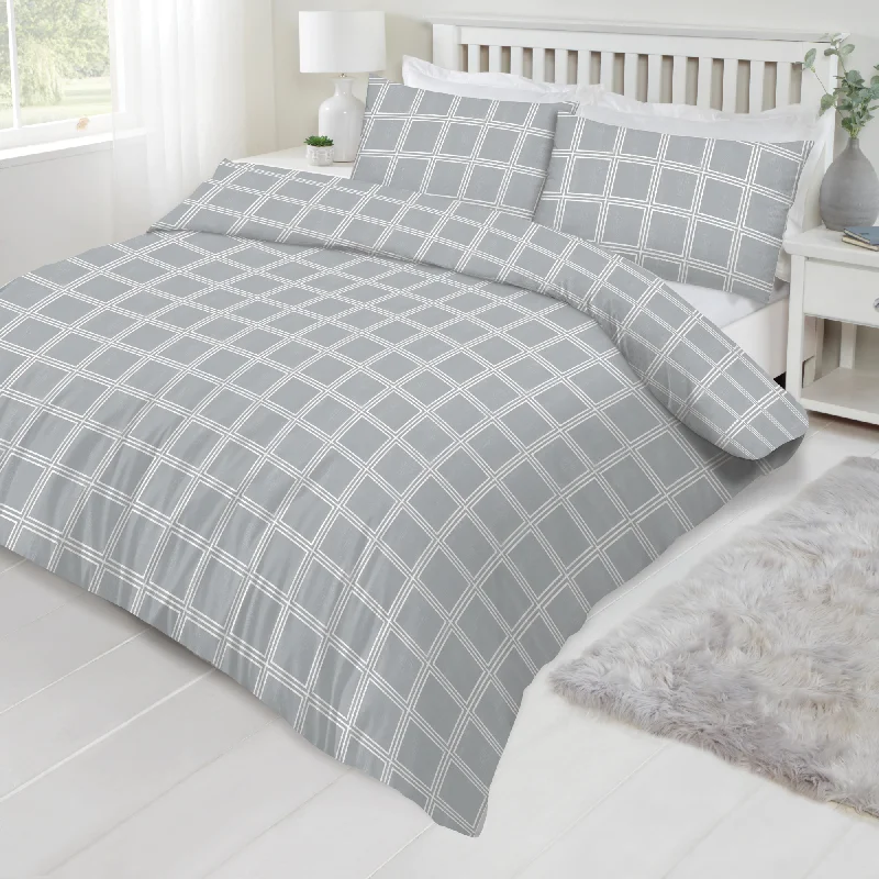 Oversized duvet covers that drape beautifully over the sides of the bed for a luxurious lookLewis's Montreal Duvet Set - Grey Oversized duvet covers that drape beautifully over the sides of the bed for a luxurious lookLewis's Montreal Duvet Set - Grey
