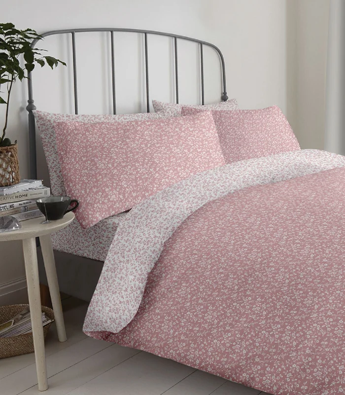 Polyester duvet covers with durability and colorfastnessLewis's Reversible Printed Bed In A Bag - Pink Florals Polyester duvet covers with durability and colorfastnessLewis's Reversible Printed Bed In A Bag - Pink Florals