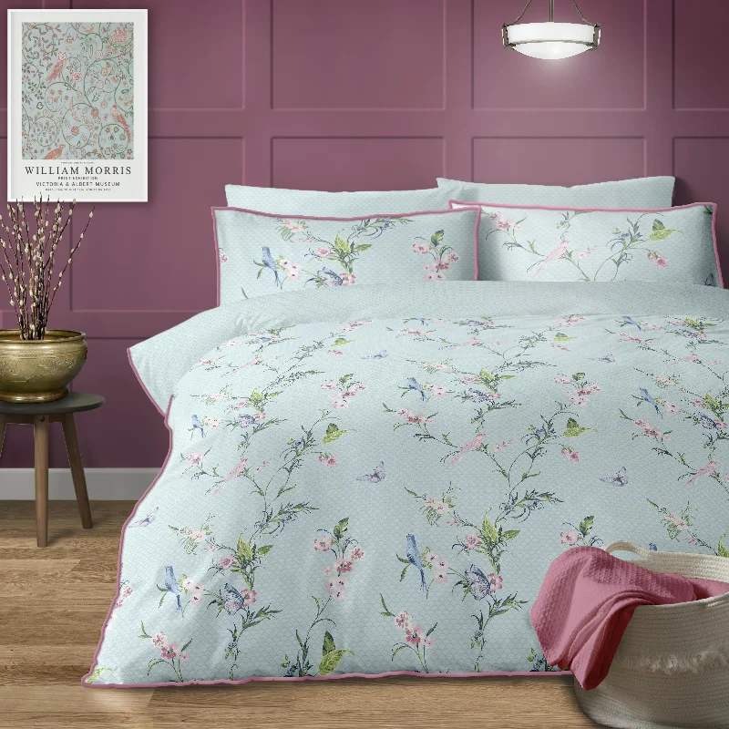 Polyester duvet covers with durability and colorfastnessLewis's Summer Palace Duvet Set - Duck Egg