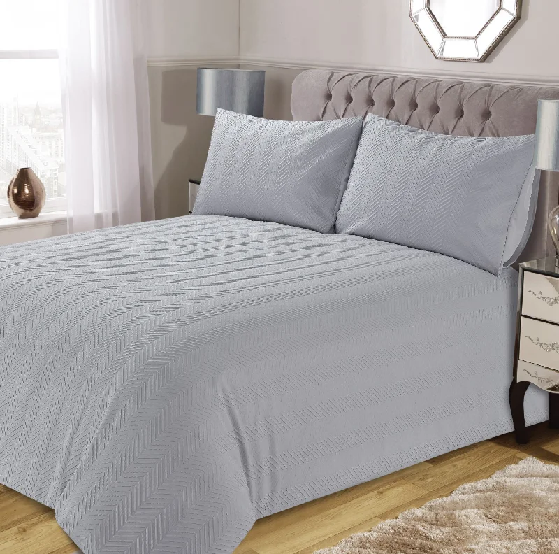 Guest - room duvet covers to make visitors feel welcome and comfortableLewis's Wave Embossed Microfibre Duvet Set - Silver Guest - room duvet covers to make visitors feel welcome and comfortableLewis's Wave Embossed Microfibre Duvet Set - Silver