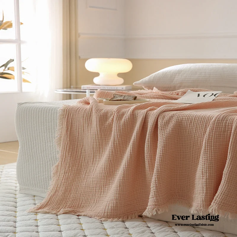Bamboo fiber blankets with natural antibacterial propertiesLight Weight Cotton Blanket / Pink Bamboo fiber blankets with natural antibacterial propertiesLight Weight Cotton Blanket / Pink