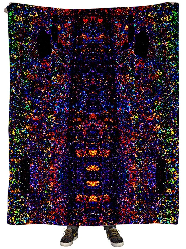 Rayon from bamboo blankets for a silky and breathable feelLightning Rainbow Plush Blanket Rayon from bamboo blankets for a silky and breathable feelLightning Rainbow Plush Blanket