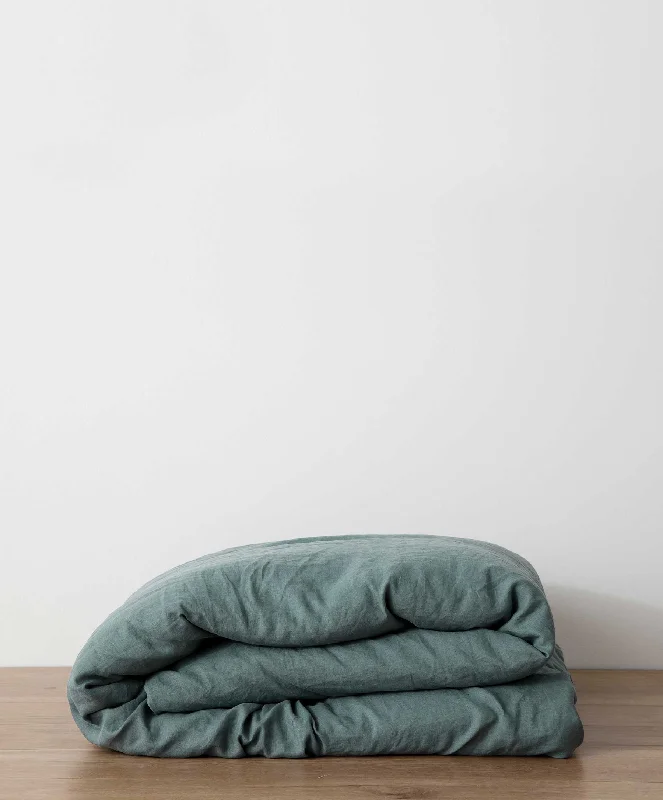 High - end luxury duvet covers for a top - tier sleep experienceLinen Duvet Cover - Bluestone High - end luxury duvet covers for a top - tier sleep experienceLinen Duvet Cover - Bluestone