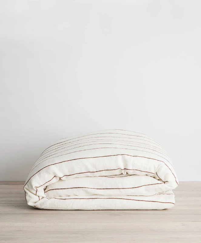 Affordable duvet covers for those on a tight budgetLinen Duvet Cover - Cedar Stripe Affordable duvet covers for those on a tight budgetLinen Duvet Cover - Cedar Stripe
