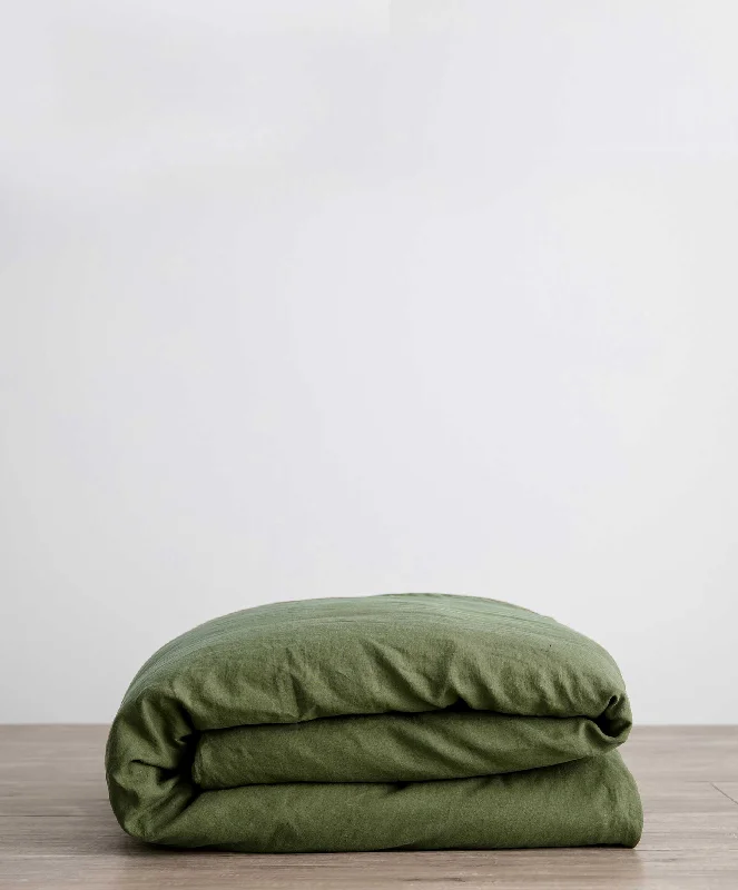 Organic cotton duvet covers for a chemical - free and eco - friendly optionLinen Duvet Cover - Forest Organic cotton duvet covers for a chemical - free and eco - friendly optionLinen Duvet Cover - Forest
