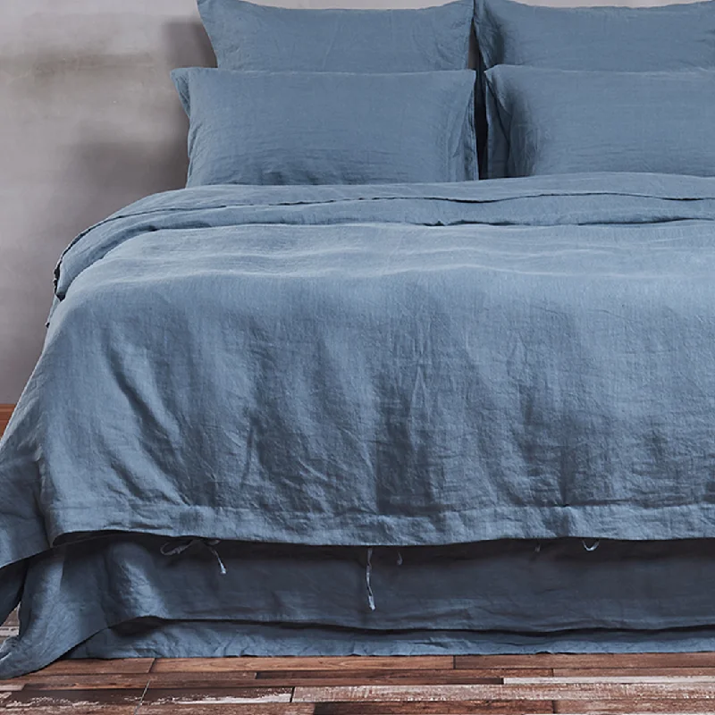 Wrinkle - resistant duvet covers for a neat and tidy lookLinen Duvet Cover French Blue Wrinkle - resistant duvet covers for a neat and tidy lookLinen Duvet Cover French Blue