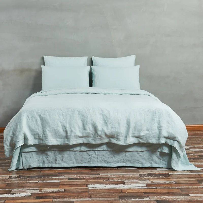 Hypoallergenic duvet covers for allergy - prone individualsLinen Duvet Cover Icy Blue Hypoallergenic duvet covers for allergy - prone individualsLinen Duvet Cover Icy Blue