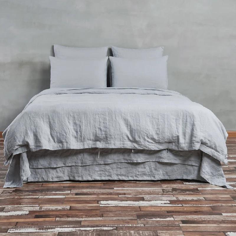Zipper - closure duvet covers for easy removal and washingLinen Duvet Cover Mid Grey Zipper - closure duvet covers for easy removal and washingLinen Duvet Cover Mid Grey