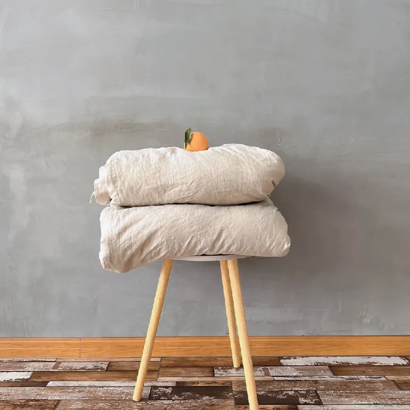 Velvet duvet covers for a plush and cozy lookLinen Duvet Cover Natural Undyed